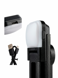 Орбита OT-SMH19 палка для селфи, трипод (194-760мм, пульт Bluetooth, LED)